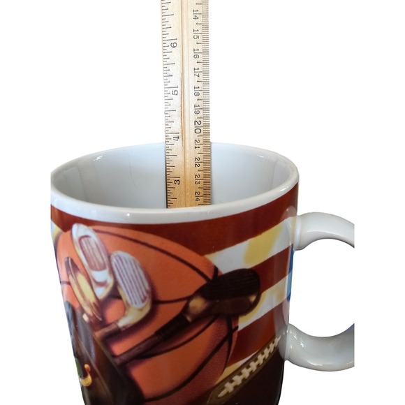 Russ Sport Theme Mug USA Made Collectible Coffee Cup - Picture 7 of 8